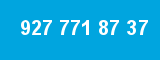 927 771 87 37 927 771 87 37